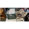 Image 1 : GREEN CRATE OF COLLECTOR PLATES
