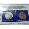 Image 2 : 2 STATES COMMEMORATIVE COIN AND STAMP SETS AND BINDER