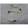 Image 2 : 10KT AND FRESH WATER PEARL BRACELET AND TRAY OF RINGS SILVER