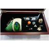 Image 2 : JEWELLERY BOX W/ BANGLES AND CONTENTS