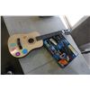 Image 1 : FIRST ACT GUITAR AND WIRELESS AIR GAME SYSTEM, 60 BUILT IN GAMES