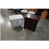 Image 1 : MODERN AND WHITE END TABLES