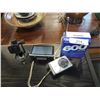 Image 1 : SANYO GPS AND CANON 12 MP CAMERA, NO CHARGERS, AND VINTAGE POLAROID 600 CAMERA