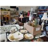 Image 1 : SHELLEY HEATHER PATTERN 2 TRIOS AND CAKE PLATE, OIL LAMP, ETC