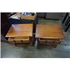 Image 2 : PAIR OF 1 DRAWER VILAS MAPLE NIGHTSTANDS