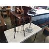 Image 1 : MCM ASH TRAY STAND AND WIRE MAGAZINE RACK