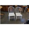 Image 2 : 2 PAINTED HOOP BACK CHAIRS