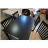 Image 3 : MODERN DINING TABLE AND 4 CHAIRS W/ MICROFIBER SEATS