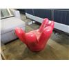 Image 2 : RED LEATHER SWIVEL CHILD BASEBALL GLOVE CHAIR