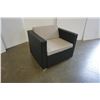 Image 2 : BRAND NEW OUTDOOR PATIO CLUB CHAIR W/ DARK GREY CUSHIONS - RETAIL $399