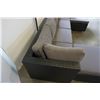 Image 8 : BRAND NEW RATTAN OUTDOOR 6 PIECE MODULAR SECTIONAL SOFA AND COFFEE TABLE W/ DARK GREY CUSHIONS - RET
