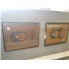 Image 1 : PAIR OF ARTIST SIGNED OIL ON FELT PORTRAITS OF NATIVE YOUTH