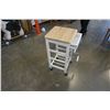 Image 3 : WOOD TOP WINE RACK CART