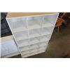 Image 2 : 2 WHITE CUBICAL SHELVES AND MEDICINE CABINET