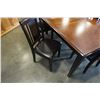 Image 2 : MODERN DINING TABLE W/ LEAF AND 6 CHAIRS