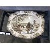 Image 1 : JOHNSON BROS FRIENDLY VILLAGE LARGE TURKEY PLATTER