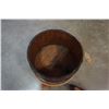 Image 2 : ANTIQUE CASK/KEG ON STAND AND IRON