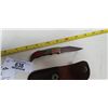 Image 3 : LEATHER CASED WOOD HANDLE KNIFE
