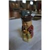 Image 2 : 3-1/2 INCH TOBY MUG AND 2 MINIATURE HAND PAINTED DOUBLE FACE TEA POTS