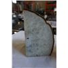 Image 2 : 2 PIECE LARGE SEMI-PRECIOUS STONE GEODE 8IN TALL
