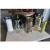 Image 1 : LARGE VASES, PITCHER, HURRICANE LANTERN