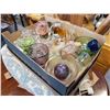 Image 1 : ART GLASS PERFUME BOTTLES, TRAYS, PAPER WEIGHTS