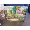 Image 1 : ORIGINAL PAINTING BY OTTO JEGODTKA, COTTAGE GARDEN 24 X 30 INCHES