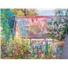 Image 2 : ORIGINAL PAINTING BY OTTO JEGODTKA, COTTAGE GARDEN 24 X 30 INCHES
