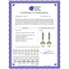 Image 2 : Genuine 9 ctw Peridot & Pearl Earrings 14KT White Gold - REF-39W3Y