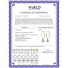 Image 2 : Genuine 4.5 ctw Amethyst Earrings 14KT Yellow Gold - REF-26V2W