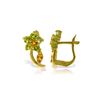 Image 1 : Genuine 1.72 ctw Citrine & Peridot Earrings 14KT Rose Gold - REF-40P5H