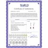 Image 2 : Genuine 4.56 ctw Amethyst & Diamond Earrings 14KT Yellow Gold - REF-91H4X