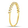 Image 3 : 1/8 CTW Round Diamond Stackable Ring 10kt Yellow Gold - REF-10W2F