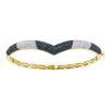Image 1 : 1 & 3/4 CTW Round Black Color Enhanced Diamond Bangle Bracelet 14kt Yellow Gold - REF-120H3W