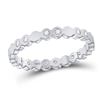 Image 1 : 1/8 CTW Round Diamond Machine-Set Ring 14kt White Gold - REF-21R5H