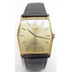 Gents 18kt Rolex Geneve Cellini watch w