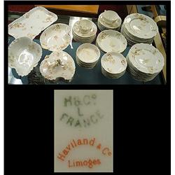H & C Limoges France china.  6 fruit di