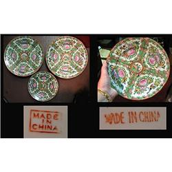 Four Rose Medallion Chinese Export plat