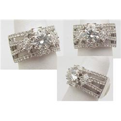 Ladys diamond ring center stone is 1.1