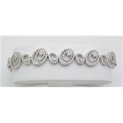 Ladys diamond bracelet 4.11Ctw 14kt wh