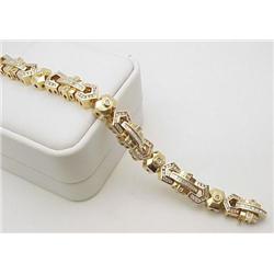 Mans diamond bracelet 4.00Ctw  round a