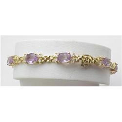 Amethyst bracelet with approx 1.08Ctw d