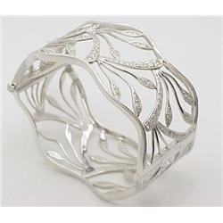 Ladys diamond bangle bracelet 1.57Ctw 