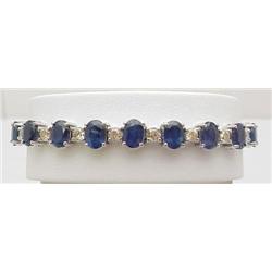 Ladys bracelet with 20 oval sapphires 