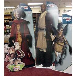 (4) Star Wars Advertising Stand-Ups  Qu