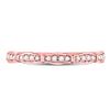 Image 2 : 1/8 CTW Round Diamond Stackable Ring 10kt Rose Gold - REF-11K9R