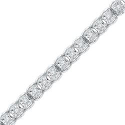 1/2 CTW Round Diamond Tennis Bracelet 10kt White Gold - REF-75R5H