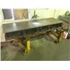 Image 1 : 84" x 26" x 10" Steel Riser Table w/ (2) Steel Saw Horses