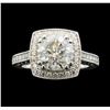Image 2 : 3.70 ctw Diamond Ring - 14KT White Gold