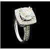 Image 4 : 3.70 ctw Diamond Ring - 14KT White Gold